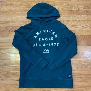 Green American Eagle Hoodie